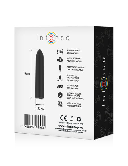Bala Vibradora INTENSE - 10 Modos de Vibración, Compacta y Potente