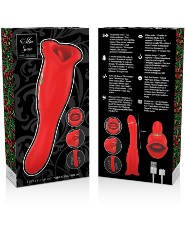 MIA - Siena Triple Placer: Besa, Lame y Vibra para un Placer Inigualable