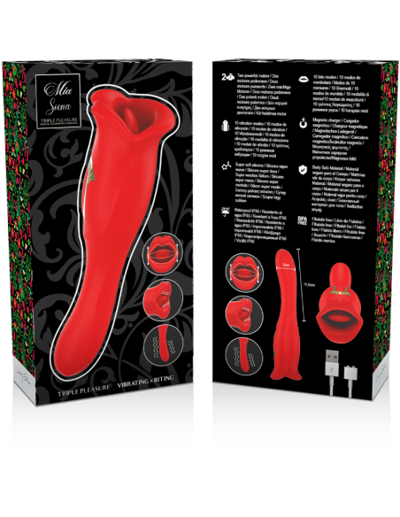 MIA - Siena Triple Placer: Besa, Lame y Vibra para un Placer Inigualable