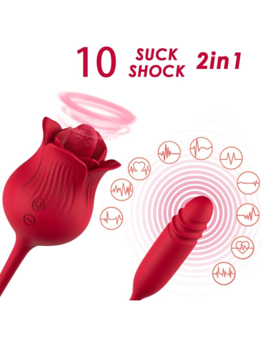 ARMONY - ROSELIP Estimulador Clítoris con Lengua | 10 Modos & Vibrador Rojo