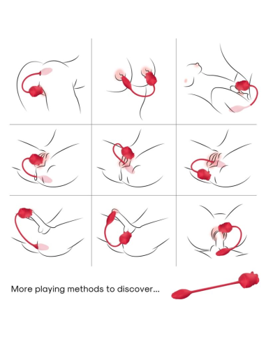ARMONY - Rosa 2 en 1 Estimulador Succión & Vibrador | 10 Modos | Placer Intenso y Personalizado