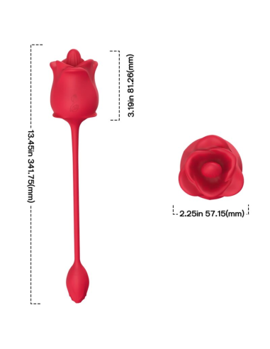 ARMONY - Rosa 2 en 1 Estimulador Succión & Vibrador | 10 Modos | Placer Intenso y Personalizado