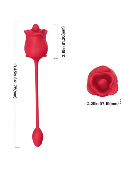 ARMONY - Rosa 2 en 1 Estimulador Succión & Vibrador | 10 Modos | Placer Intenso y Personalizado