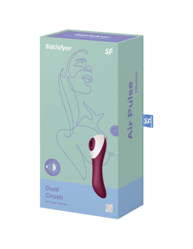 Satisfyer Dual Crush: Estimulador y Vibrador de Clítoris y Punto G con Ondas de Presión y Vibraciones Intensas