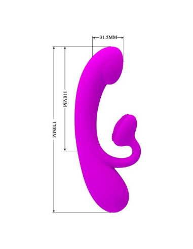 PRETTY LOVE - SINCERE Vibrador Y Succionador De Clitoris | SexPlace.MX