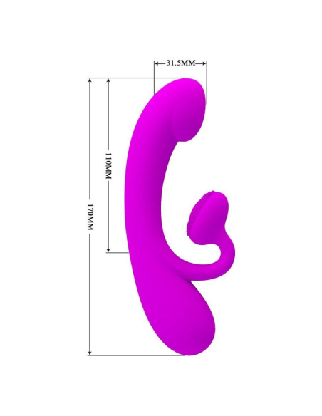 PRETTY LOVE - SINCERE Vibrador Y Succionador De Clitoris | SexPlace.MX