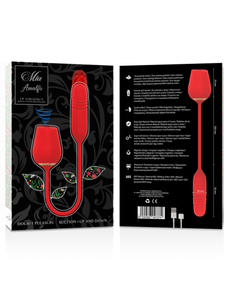 MIA Amalfi Doble Placer: Masajeador Succión + Up and Down para la Menopausia y el Placer Femenino