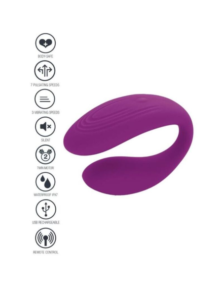 XOCOON - BOUND LOVE Vibrador Para Parejas Morado | SexPlace.MX