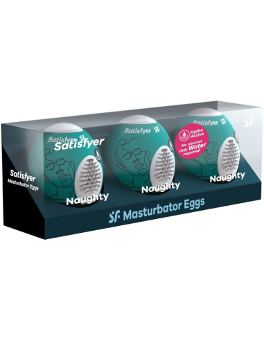 Satisfyer - 3 Huevos Masturbadores Naughty | SexPlace.MX