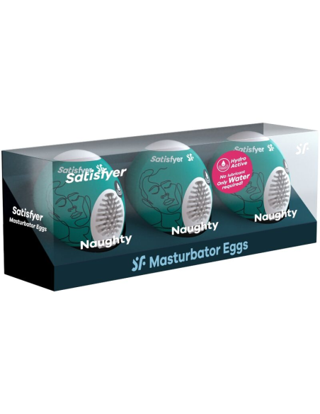 Satisfyer - 3 Huevos Masturbadores Naughty | SexPlace.MX