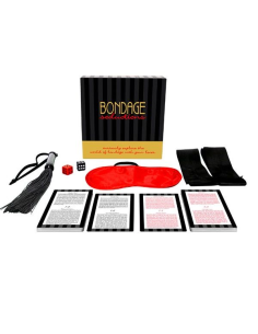 KHEPER GAMES - Bondage Seductions: Explora el Placer del Dominio y la Sumisión con 36 Tarjetas y Accesorios Sexuales