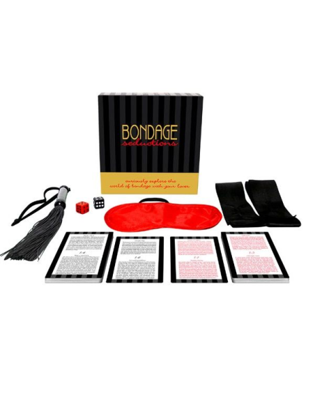 KHEPER GAMES - Bondage Seductions: Explora el Placer del Dominio y la Sumisión con 36 Tarjetas y Accesorios Sexuales