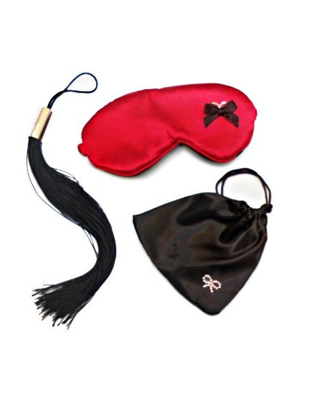 Kit Látigo Dominatrix INEDIT - Antifaz y Bolsa de Satén para Dominio y Placer
