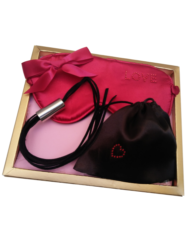 Kit Látigo Dominatrix INEDIT - Antifaz y Bolsa de Satén para Dominio y Placer