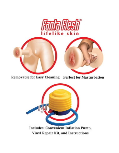EXTREME DOLLZ - AGENT 69: Muñeca Inflable Realista de Tamaño Natural para Placer Inigualable