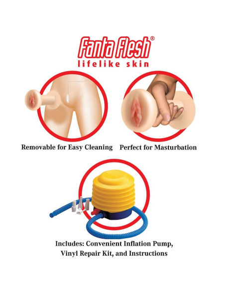 EXTREME DOLLZ - AGENT 69: Muñeca Inflable Realista de Tamaño Natural para Placer Inigualable