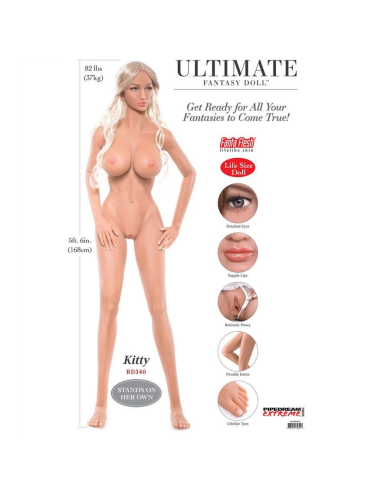 EXTREME TOYZ - PIPEDREAM ULTIMATE FANTASY DOLL KITTY | SexPlace.MX