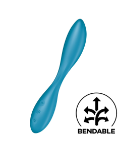 SATISFYER - G-SPOT FLEX 1 Multi Vibrador Azul | SexPlace.MX
