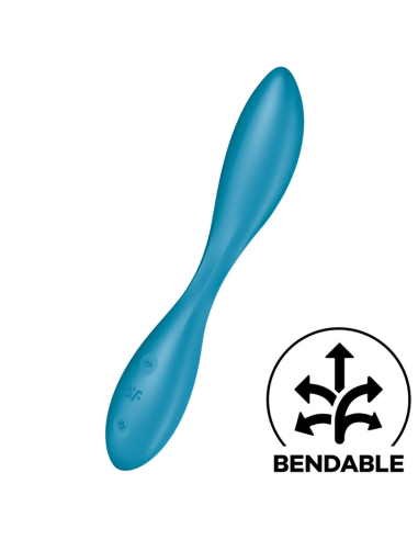 SATISFYER - G-SPOT FLEX 1 Multi Vibrador Azul | SexPlace.MX