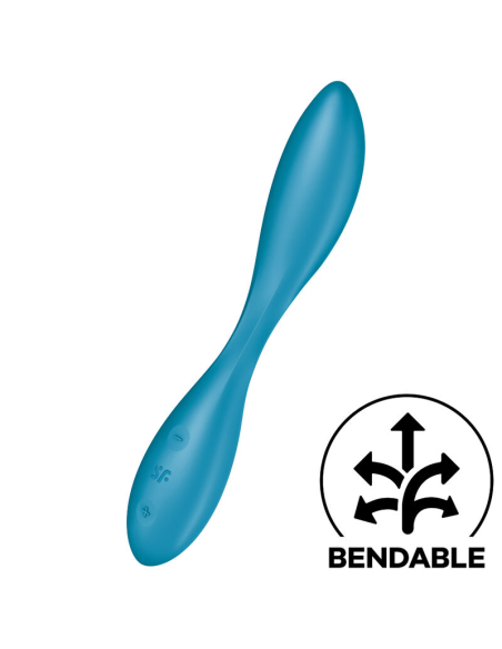 SATISFYER - G-SPOT FLEX 1 Multi Vibrador Azul | SexPlace.MX