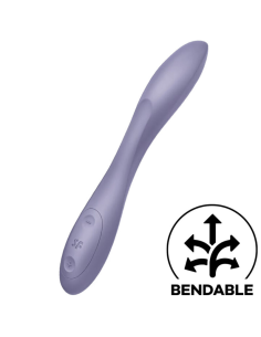SATISFYER G-SPOT FLEX 2: Vibrador Morado Flexible