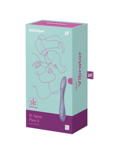 SATISFYER G-SPOT FLEX 2: Vibrador Morado Flexible