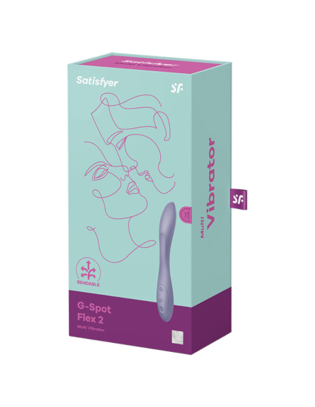 SATISFYER G-SPOT FLEX 2: Vibrador Morado Flexible