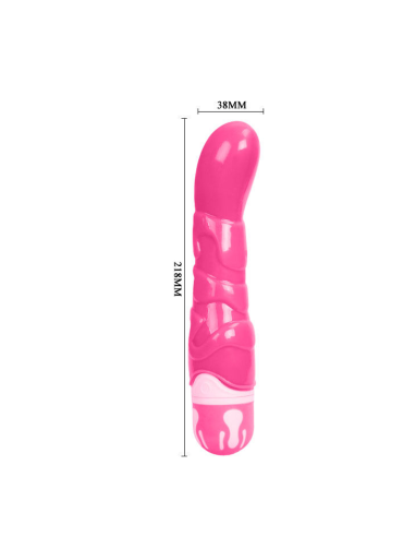 Baile - The Realistic Cock Rosa 21.8 cm: Vibrador Sumergible con 10 Funciones de Vibración