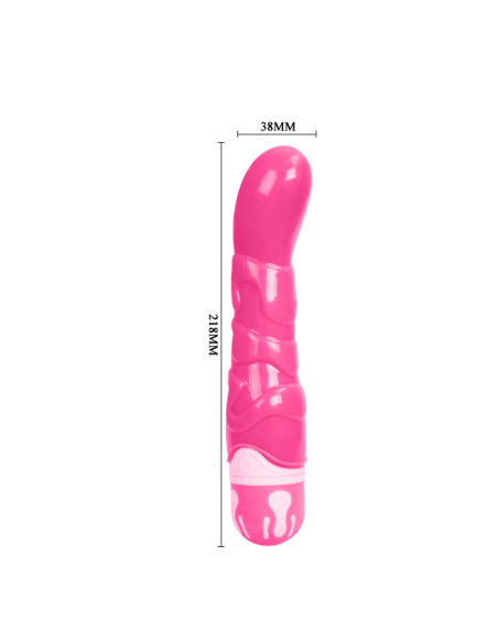 Baile - The Realistic Cock Rosa 21.8 cm: Vibrador Sumergible con 10 Funciones de Vibración