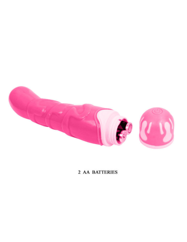 Baile - The Realistic Cock Rosa 21.8 cm: Vibrador Sumergible con 10 Funciones de Vibración