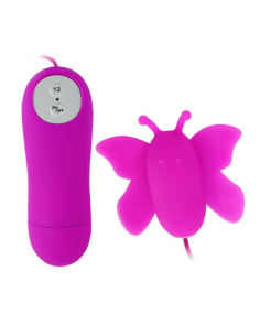 Estimulador de Clítoris Mariposa Love Eggs | 12 Velocidades Lila con Control Remoto