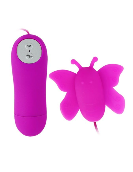 Estimulador de Clítoris Mariposa Love Eggs | 12 Velocidades Lila con Control Remoto