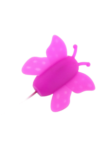 Estimulador de Clítoris Mariposa Love Eggs | 12 Velocidades Lila con Control Remoto