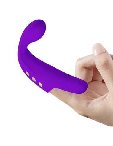 PRETTY LOVE - GORGON Vibrador De Dedo Recargable Morado | SexPlace.MX