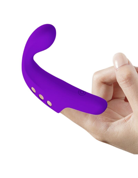 PRETTY LOVE - GORGON Vibrador De Dedo Recargable Morado | SexPlace.MX