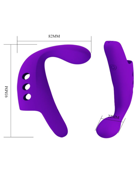 PRETTY LOVE - GORGON Vibrador De Dedo Recargable Morado | SexPlace.MX