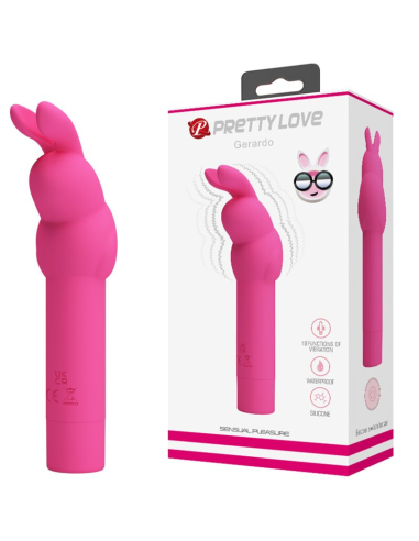 BONITO AMOR - GERARDO: Vibrador de Silicona con 10 Modos de Vibración para Viajar y Disfrutar