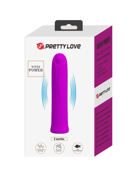 PRETTY LOVE - CURTIS Mini Vibrador Forma Dedo VIOLETA | SexPlace.MX