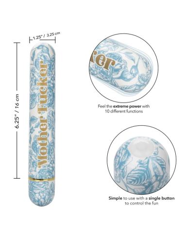 CALEXOTICS - Mother Fucker Bala Vibradora: Potente, Impermeable y con 10 Modos de Vibración