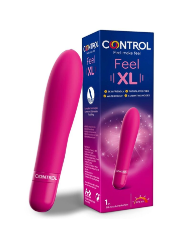 CONTROL - FEEL XL BALA VIBRADORA | Vibrador Suave, Resistente al Agua y con 5 Velocidades para Estimulación Intensa