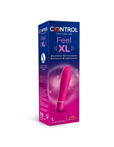 CONTROL - FEEL XL BALA VIBRADORA | Vibrador Suave, Resistente al Agua y con 5 Velocidades para Estimulación Intensa