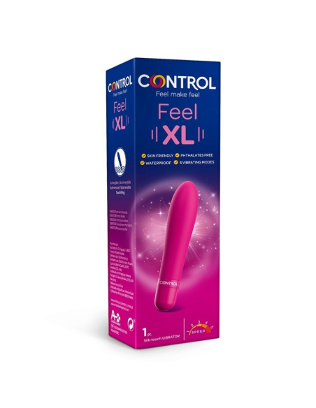 CONTROL - FEEL XL BALA VIBRADORA | Vibrador Suave, Resistente al Agua y con 5 Velocidades para Estimulación Intensa