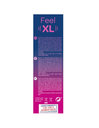 CONTROL - FEEL XL BALA VIBRADORA | Vibrador Suave, Resistente al Agua y con 5 Velocidades para Estimulación Intensa