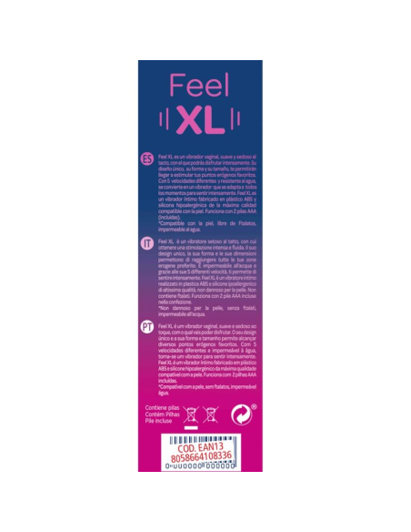 CONTROL - FEEL XL BALA VIBRADORA | Vibrador Suave, Resistente al Agua y con 5 Velocidades para Estimulación Intensa