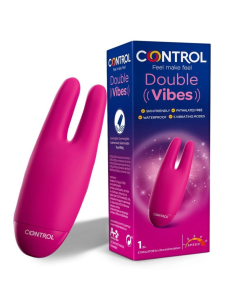 Control Double Vibes Estimulador: Doble Placer, Vibraciones Intensas y Sumergible