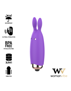 Womanvibe Bugsy - Estimulador Rabbit de Silicona para Clítoris | Placer Potente y Discreto