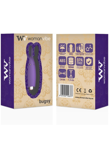 Womanvibe Bugsy - Estimulador Rabbit de Silicona para Clítoris | Placer Potente y Discreto
