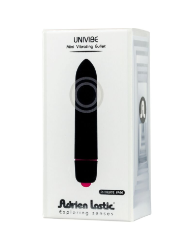 ADRIEN LASTIC Univibe Mini Bala Vibradora Negra - Placer Elegante y Compacto
