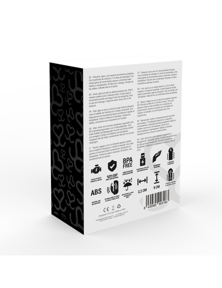 MORESSA - Ivy Masajeador Simulador Labial de Viaje Negro | Vibrador Elegante y Silencioso con 6 Modos de Estimulación