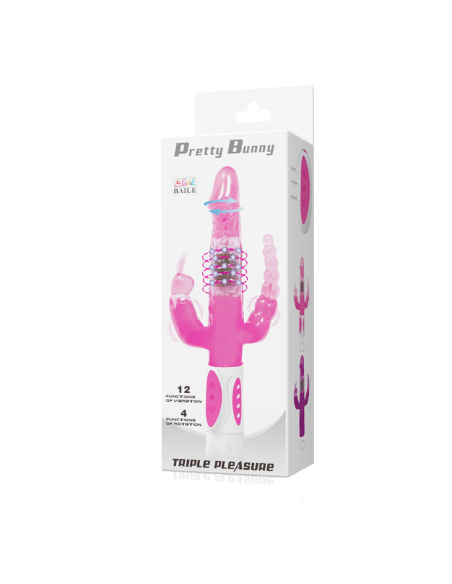 Pretty Bunny Triple Vibrador Rotador